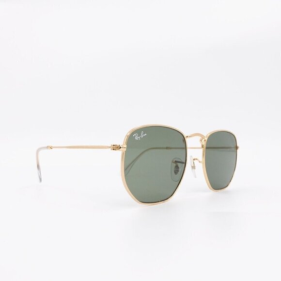 Ray-Ban RB3548 Hexagonal Sunglasses Gray and Gold OS - Picture 5 of 13